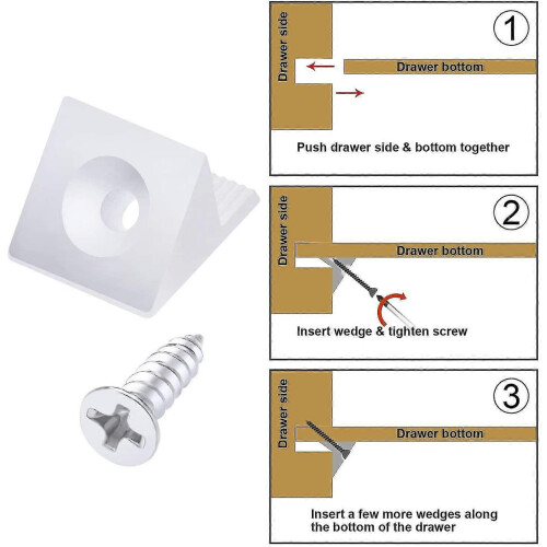 Lot de 100 kits de réparation pour fond de tiroir de commode (référence S2024123013933) 2