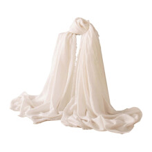 (White) Women Shawl Breathable Sun Protection Shawl Lightweight Air Conditioning Blanket Beach Towel Cover Up