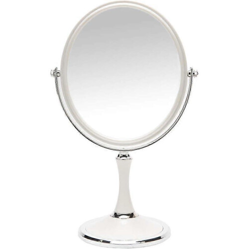 Vintage Table Mirror with Stand  Double Sided Swivel Magnification