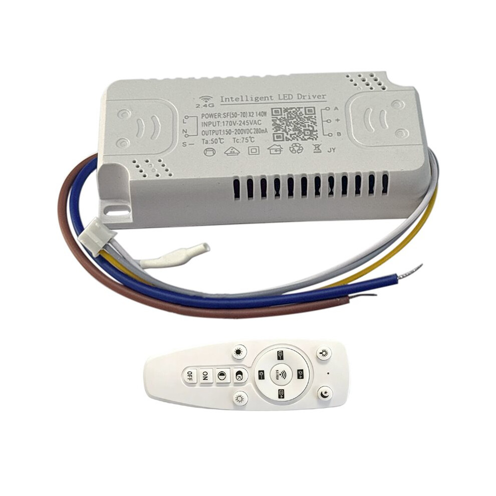 App Control Led Driver 2.4G Remote Intelligent Transformer Dimmable Color-Changeable Chandelier (50-70W) X2 140W 6032990662405