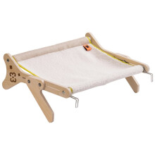 Adjustable Cat Window Perch Hammock Sturdy 40 Lbs Capacity Sunbathing Bed Washable for Indoor Cats A