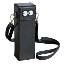 Carrying Hard Case for Osmo Pocket 3 with Long Strap, Portable Travel Protective Storage Bag Cute Funny Black
