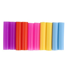 10 PeçAs de Cores Sortidas Canudos de Silicone ReutilizáVeis Pontas Capas para Canudo de AçO InoxidáVel de 0,24 Polegadas 6 Mm