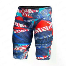 (color 1, S) Men's Endurance Swim Jammer Shorts, an Athletic Training Swimming Trunk and Surf Pants Swimwear