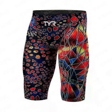 (color 8, xxL) Men's Endurance Swim Jammer Shorts, an Athletic Training Swimming Trunk and Surf Pants Swimwear