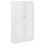 VidaXL vidaXL Book Cabinet High Gloss White Engineered Wood Storage Rack Sideboard 1