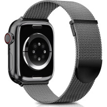 Upgraded Strap Compatible with Apple Watch 38mm 40mm 41mm,Magnetic Adjustable Band for iWatch Series 9 8 7 6 5 4 3 2 1 SE,Black