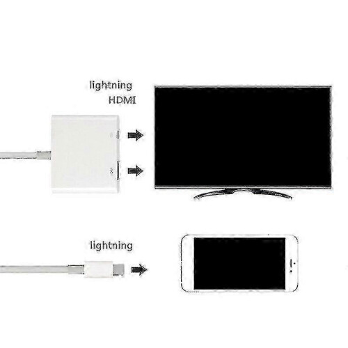 Adattatore da Lightning a HDMI a 8 pin per iPhone e iPad - Cavo AV digitale, compatibile con iPhone 7/8/X 1