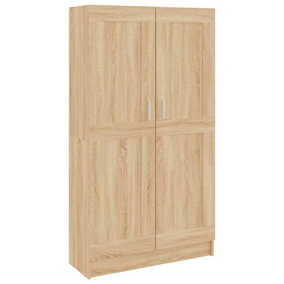 Vidaxl Book Cabinet Sonoma Oak Engineered Wood Bookshelf Storage Sideboard