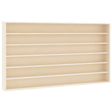 vidaXL Wooden Collector's Display Case with 6 Shelves Wall Display Cabinet