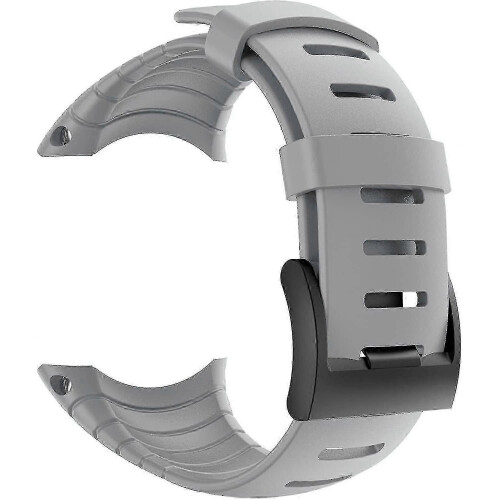 (grey) Suunto Core Strap, Rubber Replacement Watch Band for Suunto Core Ss014993000