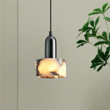 Marble LED Pendant Lights Fixture Bedside Cafe Living Room Kitchen Loft Iron Socket Hanging Lamp Lighting Luminaire