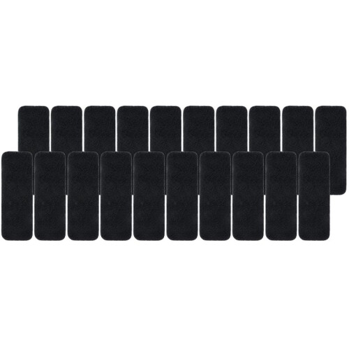20 Stück Deckenventilator-Flügelfilter, Deckenventilator-Luftfilter, Ventilator-Luftreiniger-Pads, Kokosnuss-Carbon-Deckenventilator-Luftfilter