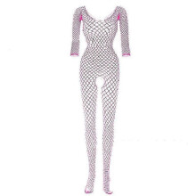 (one size, rose red) Women's Lingerie Underwear, a Sexy Fishnet Bodystocking Body Bodysuit and Babydoll Gift
