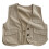 Practical Cotton Sleeveless Garment Minimal for-Khaki 120cm 1