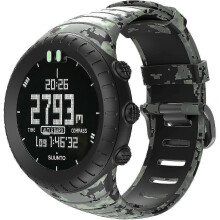 (Transparent Camouflage) Suunto Core Strap, Rubber Replacement Watch Band for Suunto Core Ss014993000