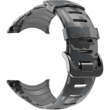 (Grey Camouflage) Suunto Core Strap, Rubber Replacement Watch Band for Suunto Core Ss014993000