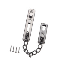 Security Door Sliding Chain Lock Stainless Steel Door-grey
