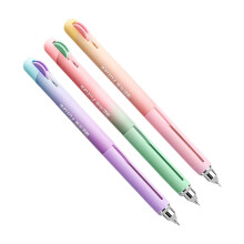 3Pcs Press Type Gel Ink Pen 0.5mm Tip Fast-The future of chain