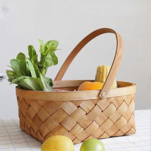 Seagrass Basket,Portable Handmade Rattan Storage Container Storage Basket Houseware Storage Basket 1