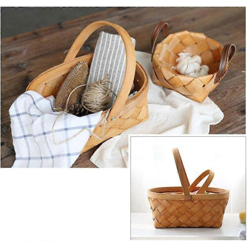 Seagrass Basket,Portable Handmade Rattan Storage Container Storage Basket Houseware Storage Basket 2