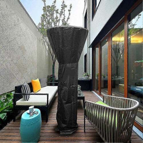 Telo di copertura impermeabile e resistente per riscaldatore da esterno 210d nero (Ruipei) 1