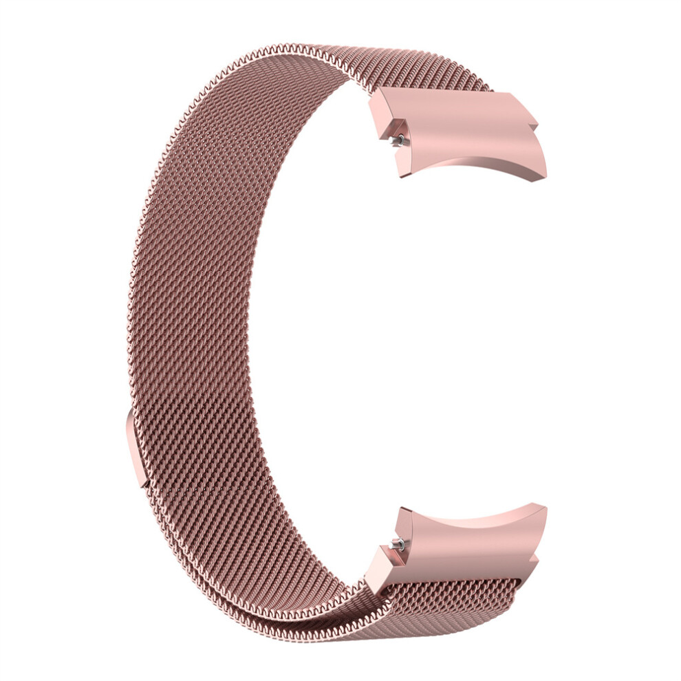 Pink (Rose ) For Samsung Watch6/5/4 Classic Milanese Stainless Steel Braided Strap Watch Band