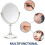 Vintage Table Mirror with Stand  Double Sided Swivel Magnification 5