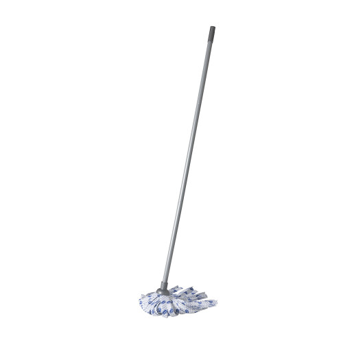 Addis Addis Cloth Mop With 3 Piece Handle In Blue, White And Grey 2