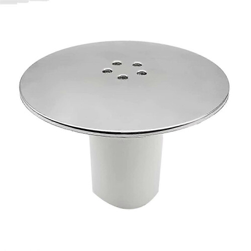 Cache-siphon de douche, cache-trou de bonde de douche 90 mm/115 mm, finition chromée 1