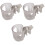 3Pièces -Gobelet Transparent En ABS Pour Poussette Bébé 2