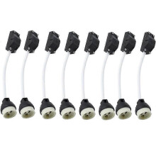 GU10 Lamp Holder 2A 250V GU10 Ceramic Lamp Holder Connector with Wiring 8-Pack-Good