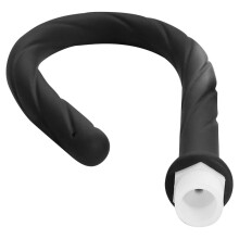 Asta doccia per clistere extra lunga con punta in silicone, adatta a uomini e donne, flusso d'acqua regolabile, facile da usare.