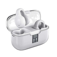 (White) G91 Ear Clip Bone Conduction TWS Noise Reduction Bluetooth Earphone 2025