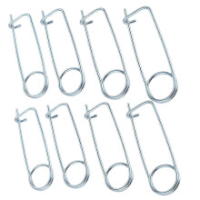 High quality brand new 8PCS Steel Brooch Shape Cotter Safety Pins, Spring Pin