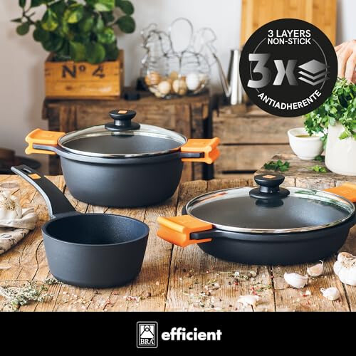 Braisogona Efficient Low Casserole Dish, 30 x 20 x 30 cm, Grey 1