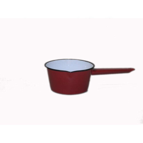 FLACON WHITE ENAMEL MILK PAN 14CM 2