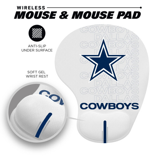 SOAR NFL Wireless Mouse and Mouse Pad, Buffalo Bills 2