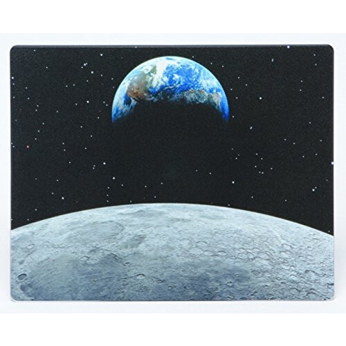 Fellowes Fellowes Square Brite Mat Mouse Pad - Earth and Moon 2
