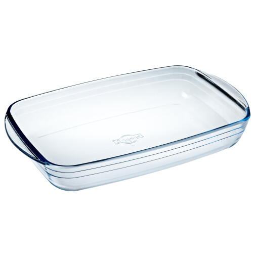 ?cuisine? Rectangular Glass Baking & Roasting Dishes | Extreme Resistance | Oven Safe - Freezer Safe - Microwave Safe (Rectangular Roaster Set of 2 1