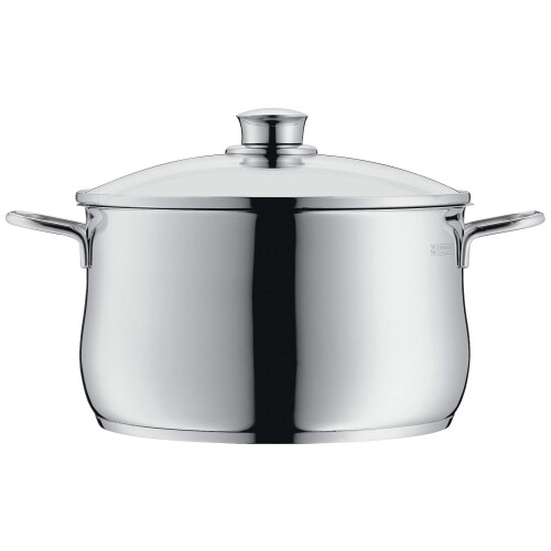 WMF Diadem Plus Cromargan High Casserole, Silver, 20 cm, 3.7 Litre 2
