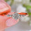 (6, Rose Gold) Women Flower Snowflake Ring 1