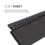 kwmobile Dust Cover Compatible with Logitech MK270 Wireless - Computer Keyboard Protector Fabric Case - Dark Grey 3