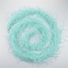 (Mint Green) 2yards /lot Ostrich Feather Boa Decor For Clothes Holiday Decorations Fluffy Feathers Cape Handicraft Accessories Plumas Trims