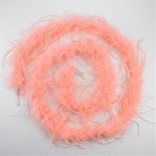 (Watermelon red) 2yards /lot Ostrich Feather Boa Decor For Clothes Holiday Decorations Fluffy Feathers Cape Handicraft Accessories Plumas Trims