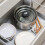 Salter Salter Stackable 3-Piece Stockpot Set ? 16/20/24 cm Stack-in Stainless Steel Cooking Pots, Nesting Design, Foldable Soft-Touch Handles, Induction 4