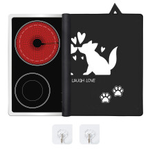 Stove Top Cover for Electric Stove, Waterproof 62*53cm Glass Top Stove Protector with Anti-Slip Coating
