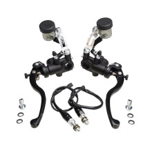 Universal Motocycle Radial Brake Clutch Pump Master Cylinder Levers Handle 17.5mm for