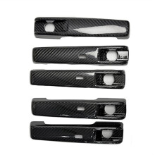 5 Pièces de Garnitures de Poignées de Porte Extérieures en Carbone Véritable pour - Classe G W465 G63 G55 G500 25-26 avec Trou D'Induction
