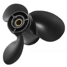 BRP Buitenboordpropeller voor Evinrude voor Johnson 8-15 Pk, 13 Tanden, Zwart, 3 Bladen, 174950, 9 1/4 X 10